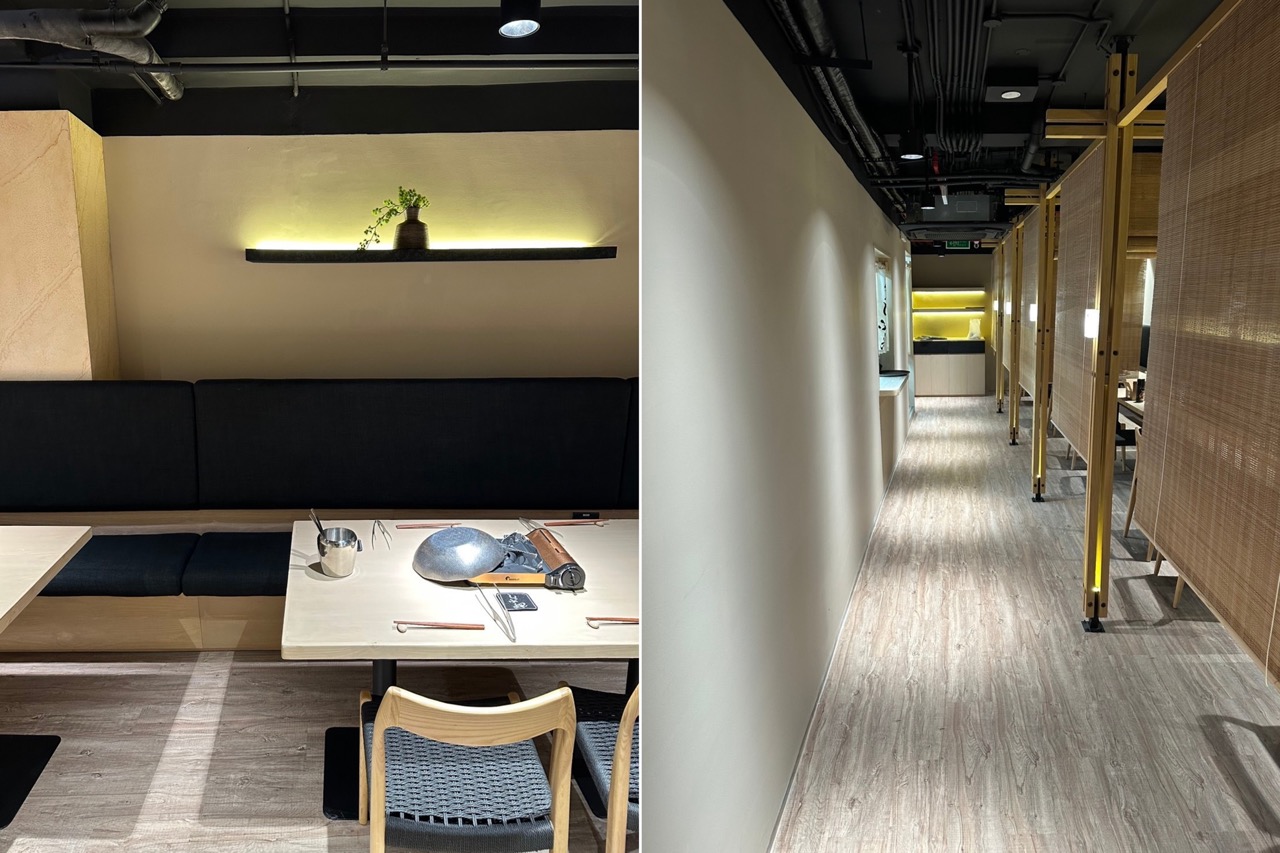 通路から見た店内